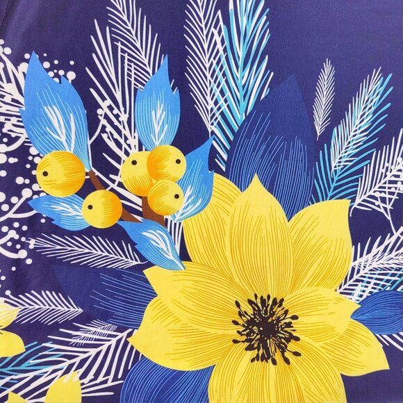 Halter Dress Women Summer Floral Print A-Line Hollow Out Breezy Casual - Picture 4 of 5